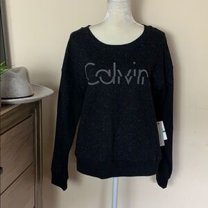 nwt // calvin klein jeans speckled dye sweater